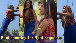 Naagin 5 Bani Shooting for Upcoming Fight Sequence | Naagin 5 BTS Telly Updates