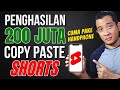 Hasilkan Rp 200 Juta dari Copy Paste di Youtube Shorts!