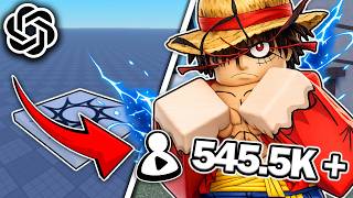 Can I Make a VIRAL Roblox Anime Game with ONLY AI?