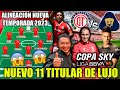 ✅🔥😈NUEVA ALINEACION PARA 2023 | ALINEACION DE TOLUCA PARA ENFRENTAR A PUMAS | COPA SKY PRETEMPORADA