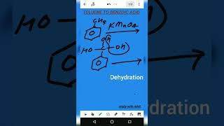 Preparation of benzoic acid from toluene | class 12th | Chemistry | #viral  #ytshorts  #chemistry