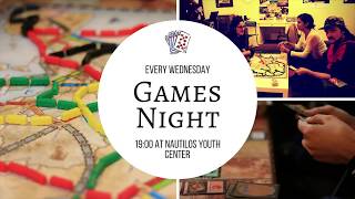 Board games night at Nautilos Youth Center