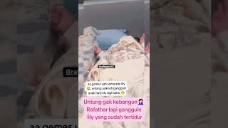 MOMEN RAFATHAR LAGI G4NGGUIN LILY YANG LAGI TERTIDUR #beritaartis #rafathar #babygirl #hiburan