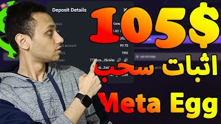 سحب شخصي 105💲 من Meta Egg للربح من مزرعة الدواجن يوميا بدون تعب | الربح من الانترنت 🥚🥚