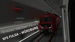 Cabview Germany | Highspeedline Fulda to Wuerzburg at Night | 4K