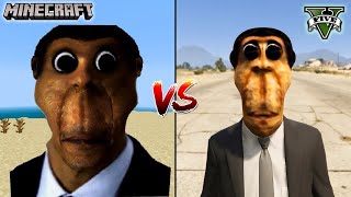 MINECRAFT OBUNGA VS GTA 5 OBUNGA - WHO IS BEST?