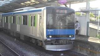 東武60000系61601F乗務員訓練　豊春駅着発