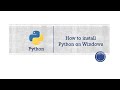 1. Install Python and write Hello World! #python #dataanalysis