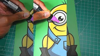 How To Draw Minions - Easy Way #shorts #minions #art #drawing