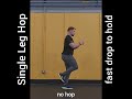 single leg hop progression