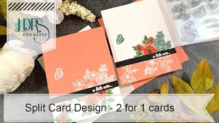 Split Card Design: 2 for 1 cards