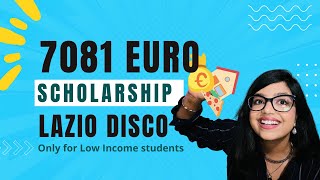 Lazio Disco Scholarship 2022 In Detail -Benefit, Payment, ISEE, Documents | Free Education in Italy