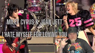 Miley Cyrus & Joan Jett - I hate myself for loving you Reaction!  Smoking performance!