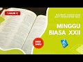 (Edisi Baru) Minggu Biasa XXII - Mazmur Tanggapan & Bait Pengantar Injil (Reff. 151  & PS. 957)