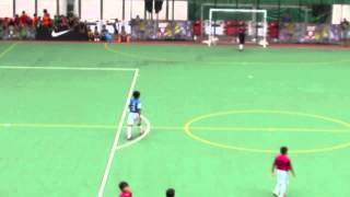 ACADEMY vs 車路士B(2013 NIKE 5 U14決賽)片段5之入球3:0(遠射)