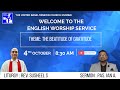 The Beatitude of Gratitude || English Service 04 Oct 2020 || U.B.M. Church, Mumbai