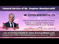 funeral service of mr stephen manthuruthil 70 live from dallas texas.