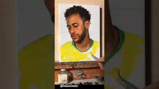 Painting Neyemr Jr 🤯😍 #neymar #painting #shorts #youtubeshorts