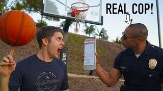 I CHALLENGED A POLICE OFFICER to Basketball Trick Shot H.O.R.S.E.!