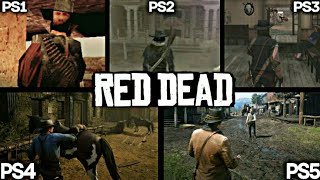 RED DEAD PS1 VS PS2 VS PS3 VS PS4 VS PS5