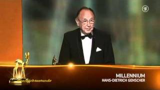 Hans-Dietrich Genscher - Millennium Bambi 2010