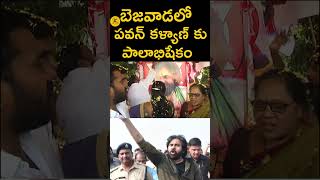 బెజవాడలో పవన్ కళ్యాణ్ కు పాలాభిషేకం || Pawan Kalyan Fans || Janasena Party||#Cinespice