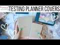 TESTING OUT FOLIOS & COVERS WITH PLANS BY JUST SCRIBBLE BRAND NEW PLANNERS a6 & a5