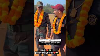 gaurav bhaiya fauji ❤️🇮🇳 and sir ji ❤️🇮🇳 #guruji #army #armyarmy #fauji @UdayRajpoot143