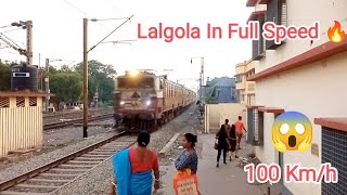 Lalgola Passing Through Kanchrapara station at full speed #railway#railfan#short