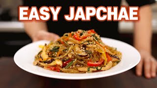 15 Minute Easy Japchae Recipe (Korean Glass Noodles) l Better Than Restaurants