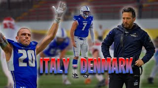 Italy vs Denmark | IFAF European Championship 2025 Qualifying Stage | SIDELINE POV