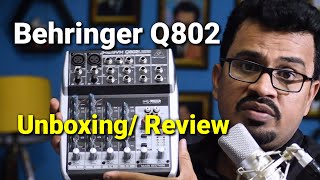 Behringer Q802USB Mixer | USB Console for Recording | Review | Unboxing | USB Audio Mixer  XENYXQ802