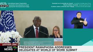 President Ramaphosa addresses World Work Summit delegates