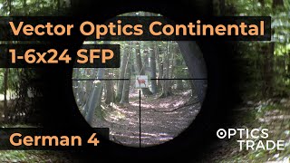 Vector Optics Continental 1-6x24 SFP Reticle German 4 | Optics Trade Reticle Subtensions