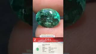 Super Kristal Zamrud Colombia Insignficant Clarity,Best Collection ||3.92 Cts,Special Price 45 Juta.