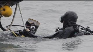 Searching the Sunken Ferry Off South Korea