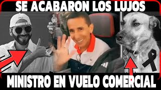 Nada de lujos: Ministro Merino Monroy en vuelo commercial DANDO EL EJEMPLO | Bukele visto en COSTA!