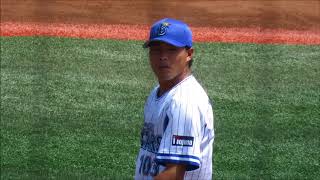 横浜DeNAベイスターズ2軍　1回表　田村丈投手の投球風景20170813横須賀スタジアム