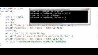 Pointer types, pointer arithmetic, void pointers