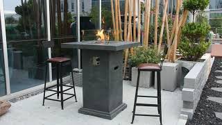 Dekorative Gas Feuerstelle - Montreal - Blickfang für Garten, Terrasse oder Lounge