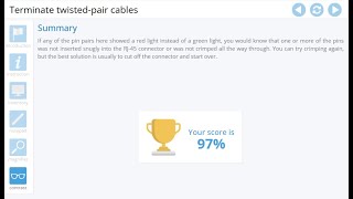 Advanced Hardware Lab 8-4: Terminate Twisted-Pair Cables
