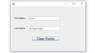 How to Clear JtextField on Button Click Java Swing Eclipse Netbeans - Intact Abode
