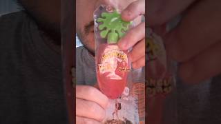 ASMR Warheads Strawberry Tongue Splash eating sounds mukbang  #youtubeshorts  #shorts