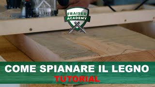 Come spianare il legno con la fresatrice tavole fai da te | TUTORIAL