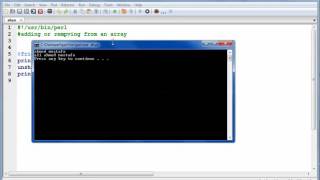 perl tutorial NO 8 Array operations add & remove