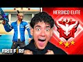 TheDonato LLEGA A RANGO HEROICO ELITE POR PRIMERA VEZ EN FREE FIRE Y SE SORPRENDE !!