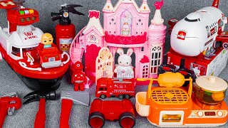 92 Minutes Satisfying with Unboxing Fire Truck Toys, Police Airplane Fire Rescue Kitchen | ASMR Toy