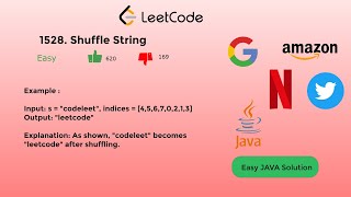 1528 Shuffle String (Leetcode) | Easy Solution