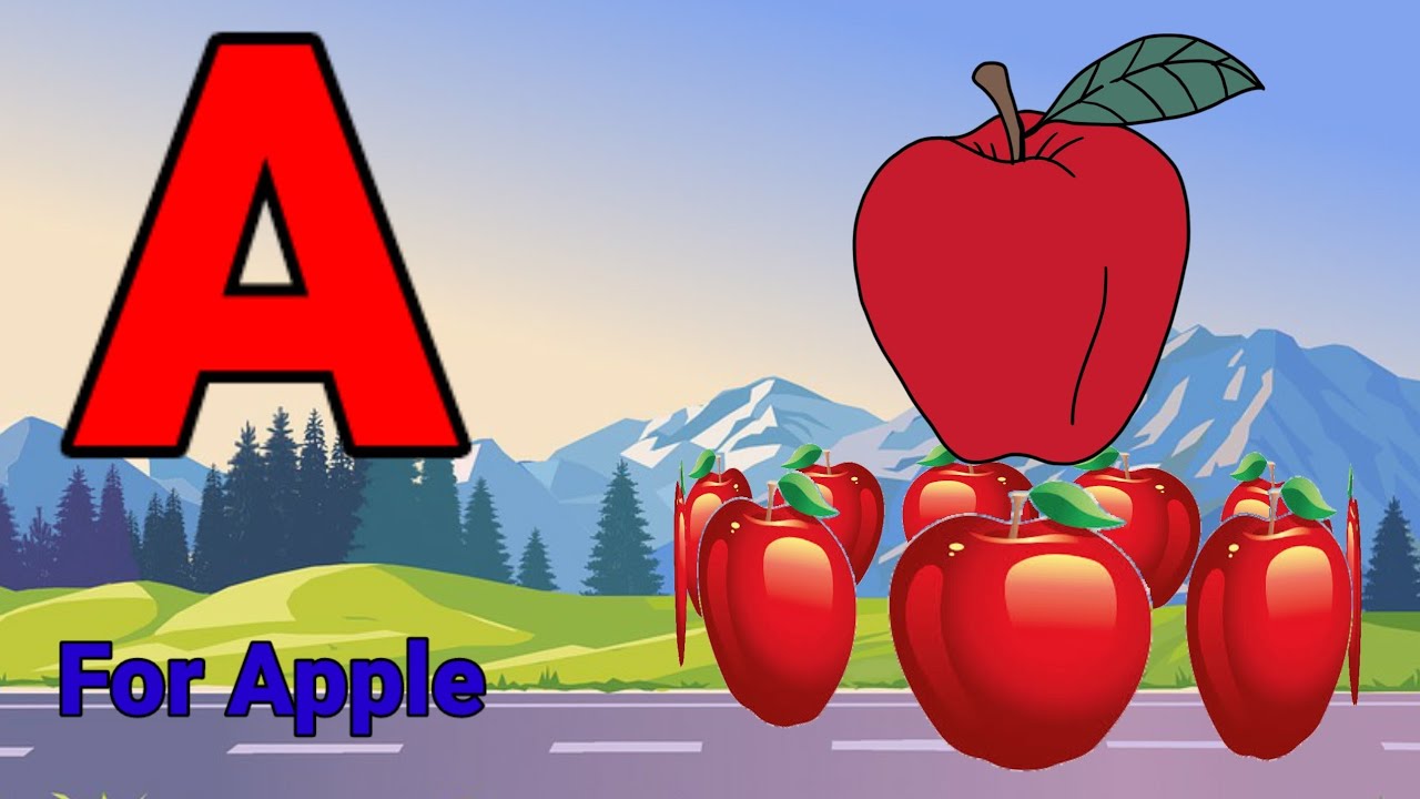 A For Apple, B For Ball, Abc Phonics Songs Alphabets, Alphabet, Songs ...