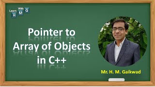 Pointer to Array of Objects in C++